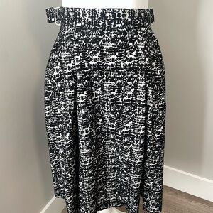 H&M Monochrome A-Line Skirt